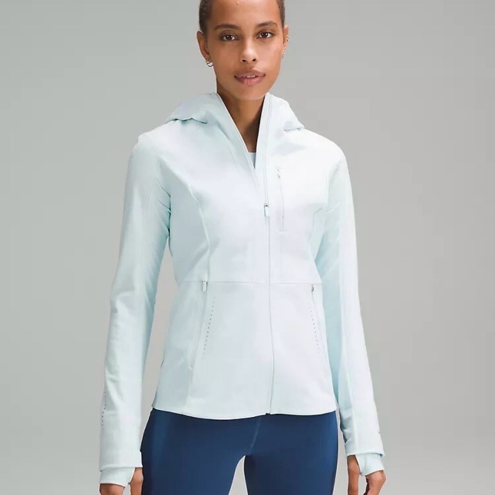 Lululemon Cross Chill Jacket RepelShell size 6 Sheer Blue-LW4BOHS SHRB